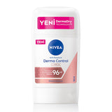 Nivea Derma Control Clinical Women's Deodorant Stick - Long Lasting Anti-Perspirant Protection, 50ml