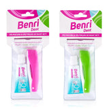 Benri Dent Travel Toothpaste & Toothbrush Set