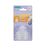 Lansinoh Natural Wave Baby Bottle Nipple - Medium Flow, BPA-Free Silicone, 2 Count
