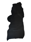 Black Garment-Weight/Lining Plongé Cowhide – Chrome-Tanned, Semi-Aniline Finish, 0.7–0.9 mm (1.75–2.25 oz), ~20 Sq Ft