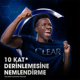 Clear Men Vin’cius Jœnior Anti-Dandruff Shampoo: Ultra Hydro Boost for Men - 10x Deeply Moisturizing, Eucalyptus & Cedarwood, Fight Dry Scalp & Flakes