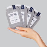 * (Case 50pc) Pedi in a Box Deluxe 4 Step Charcoal Power Detox
