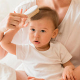 Babyjem Natural Bristle Baby Hair Brush and Comb Set - Gentle Detangling for Infants
