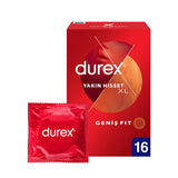Durex Lubricated Condoms - Safe & Comfortable Contraception for Adults, 16 Count