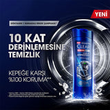 Clear Men: Intense Clean Anti-Dandruff Charcoal Shampoo - Deeply Cleanses Oily, Itchy Scalp & Controls Dandruff for Men - 11.83 fl oz