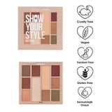 Show By Pastel Natural Eyeshadow Set - 10 Color Vegan Cruelty-Free Palette