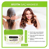 Morfose Biotin Hair Mask: Nourishing Treatment for Hair Growth, Volume & Damage Repair - 250ml / 8.45 fl oz
