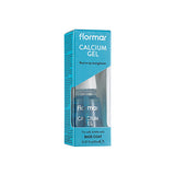 Flormar Calcium Gel Nail Strengthening Base Coat & Nail Polish - Nourishing, Glossy Finish, Nail Care for Weak Brittle Nails