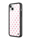 Polka Dot | White and Pink iPhone Case