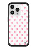 Polka Dot | White and Pink iPhone Case
