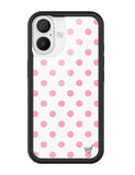 Polka Dot | White and Pink iPhone Case