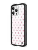 Polka Dot | White and Pink iPhone Case