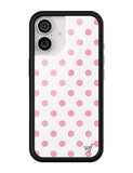 Polka Dot | White and Pink iPhone Case