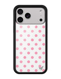 Polka Dot | White and Pink iPhone Case