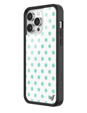Polka Dot | White and Turquoise iPhone Case