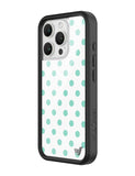 Polka Dot | White and Turquoise iPhone Case