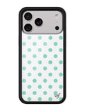 Polka Dot | White and Turquoise iPhone Case