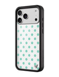 Polka Dot | White and Turquoise iPhone Case