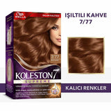 Wella Koleston Supreme Hair Dye 7/77 Işıltılı Kahve - Luxurious Cream Dye for Vibrant Color