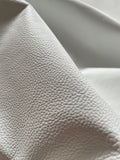 White Classic Cowhide – Chrome-Tanned Automotive and Furniture Upholstery Leather, Full Aniline Finish, Top Grain, 1.0–1.2 mm (~3 oz), ~45 Sq Ft Whole Hide