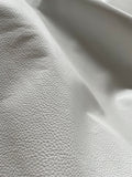White Classic Cowhide – Chrome-Tanned Automotive and Furniture Upholstery Leather, Full Aniline Finish, Top Grain, 1.0–1.2 mm (~3 oz), ~45 Sq Ft Whole Hide