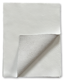 White Natural Grain Deer-Tanned Cowhide –  Full Aniline Finish, 1.1–1.3 mm (3 oz), Pre-Cut Leather Sheets (8.5" × 11")
