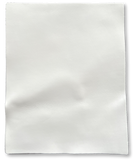 White Smooth Cow Natural Grain Cowhide Leather: 8.5'' x 11'' Pre-Cut Leather Pieces