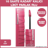 Maybelline New York Super Stay Vinyl Ink - Long-Lasting Liquid Lip Gloss, 20 Coy
