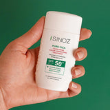 Sinoz Cica Tiger Grass Tinted Sunscreen SPF50+: Color Correcting, Redness Reducing Mineral Sunscreen with Hyaluronic Acid - Evens Skin Tone