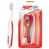 Colgate Optic White: Teeth Whitening Travel Kit - Portable Oral Care for Fresh Breath On-the-Go. Mini Toothpaste & Folding Toothbrush
