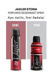 Jagler Storm Men's Deodorant - 150ml Spray: Long Lasting Odor Protection & Fresh Scent for Active, Sensitive Skin - Dermatologically Tested