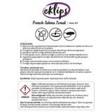 Eklips French Beige Oval False Nails - Easy Application Press On Nails for a Perfect At-Home Manicure