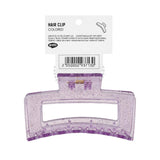 Eklips Rectangular Glitter Claw Clip in Purple, 1 pc