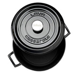 LAVA Cast Iron Cookware Pot - 28cm Enamel Coated Large Capacity Cooking Pot for Family Gatherings