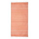 Eklips Orange Striped Peshtamal Turkish Towel