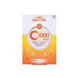 New Life C 1000 Plus Vitamin C Supplement with Zinc, Vitamin D, and Selenium - 30 Tablets for Immune System Support