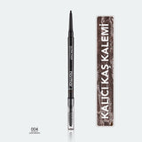 Flormar Ultra Thin Eyebrow Pencil - Waterproof, High Pigment, Built-in Brush for Natural Look