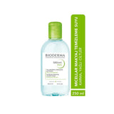 Bioderma Sebium H2O Cleansing Water for Combination/Oily Skin - 8.45 fl oz, Non-Comedogenic, No-Rinse Formula