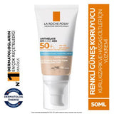 La Roche-Posay Anthelios UVmune 400 Tinted Sunscreen SPF 50+ - Hydrating, Sensitive Skin Friendly