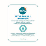 Balmy White Soap-Infused Bath Loofah - Dermatologically Tested, Luxurious Bathing Experience