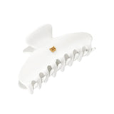 Balmain Cellulose Acetate Pince à Cheveux Medium Hair Clip White