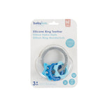 Babyjem Silicone Teether Toy Ring - Safe, BPA-Free, Dishwasher Safe Baby Teething Relief for Infants 3 Months+