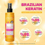 Urban Care Brazilian Keratin Hair Smoothing Milk: Heat Protection & Frizz Control, Vegan & UV Protection - Keratin Hair Treatment for Smooth, Straight Hair