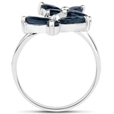 1.75 Carat Genuine Blue Sapphire .925 Sterling Silver Ring