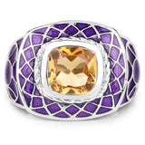 2.00 Carat Genuine Citrine .925 Sterling Silver Ring