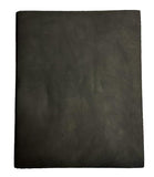Black Crazy Horse Cowhide – Distressed Wax/Oil Finish, 1.8–2.0 mm (4–5 oz), Pre-Cut Leather Sheets (8.5" × 11")