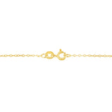 AGS Certified 14K Yellow Gold 2.0 Cttw Baguette and Brilliant Round-Cut Diamond Journey 18" Pendant Necklace (F-G Color, I1-I2 Clarity)