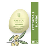 And You Olive Oil Moisturizing Hand Cream for Soft Skin 30 ml