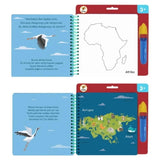 Lino Aqua Magic Continents Water Coloring Book 5 Pages