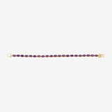7.98 Carat Genuine Amethyst .925 Sterling Silver Bracelet